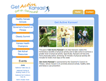 Tablet Screenshot of getactivekansas.org